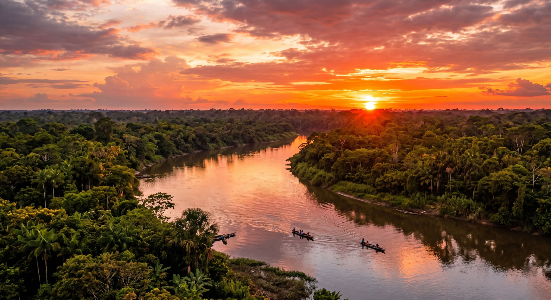 Río Amazonas y selva en Iquitos, Loreto — Perú